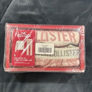 Hollister Red and Cream Pajama Set